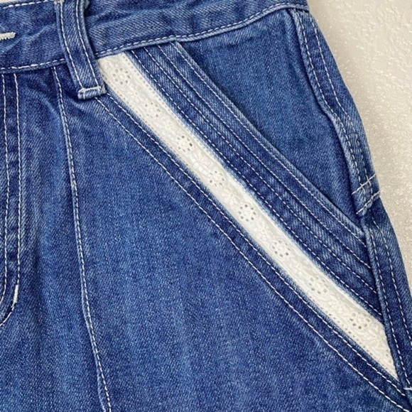 Free People NWT Sweet Surrender Lace Jean Shorts Size 27 - Picture 5 of 7